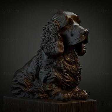 3D модель Сассекс-спаниель собака (STL)